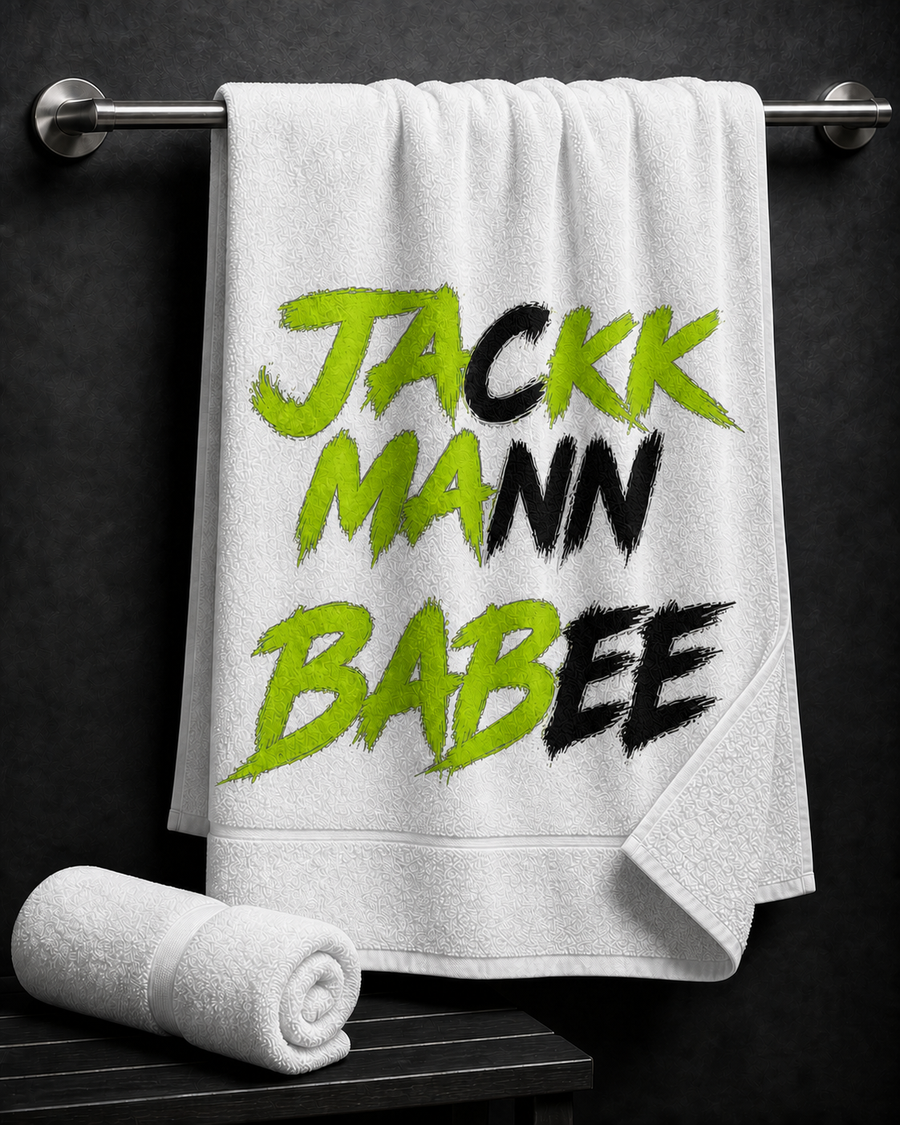 Jackk Mann Babee Signature Towel